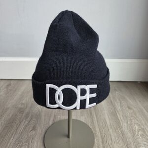 DOPE Black Knit Beanie